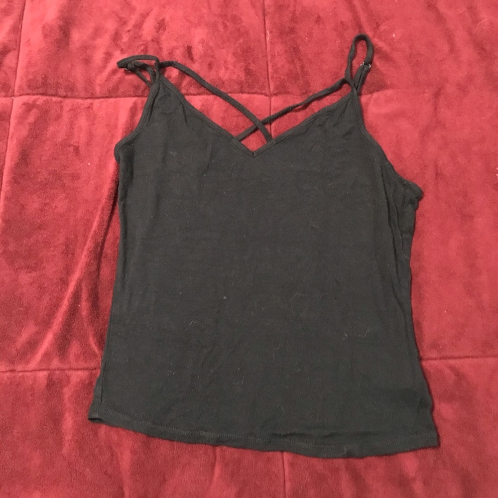 black tank top